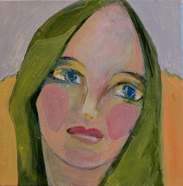 face with green hair 600